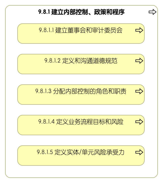 9.8.1 建立内部控制、政策和程序