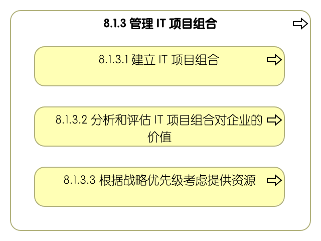 8.1.3 管理信息技术项目组合