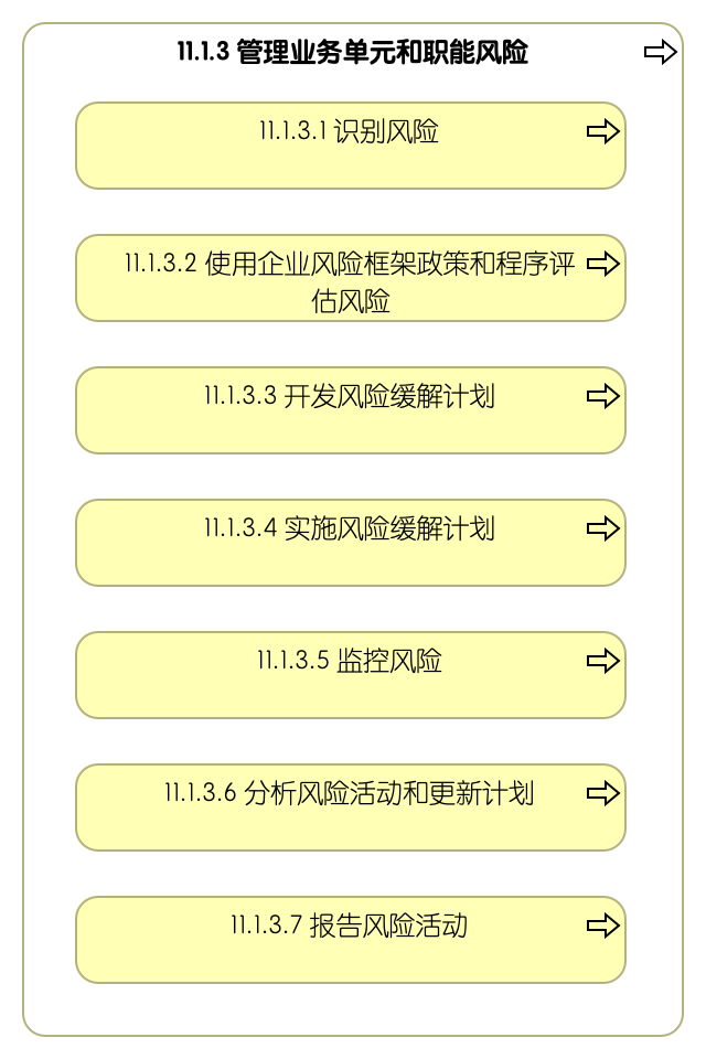 11.1.3 管理业务单元和职能风险