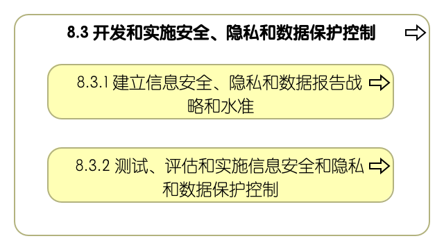 8.3 开发和实施安全、隐私和数据保护控制